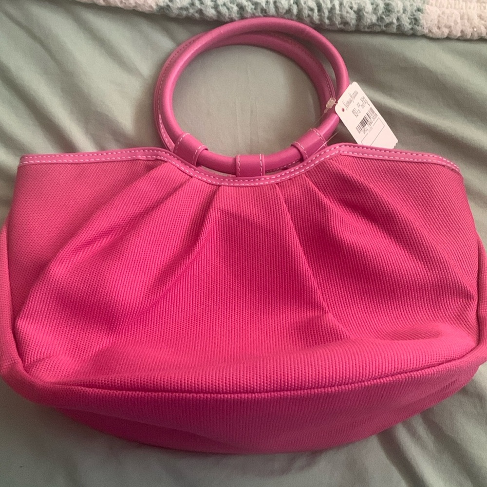 Brand new with tag Neiman Marcus Pink Handbag with handle